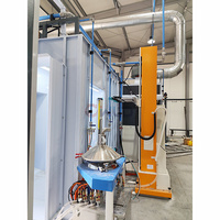 Ligne de production de peinture en poudre à haute efficacité WLD-C, ligne de pulvérisation électrostatique pour la finition des surfaces métalliques
