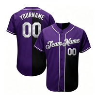 Uniformes de baseball unisexes de taille plus, vierges, OEM/ODM