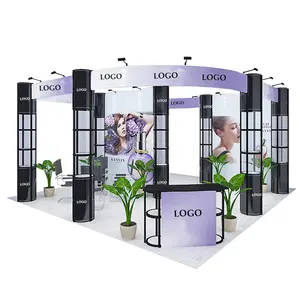 Cabine de exposição personalizada para feiras comerciais de tecido de alta qualidade