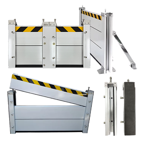 Sistema de puerta de inundación de aluminio, barrera de agua de instalación rápida para garaje, sótano, protección contra tormentas, barrera contra inundaciones para protección del hogar - Product Image 1