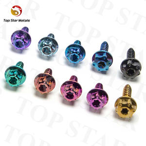 TITST Gr5 vis en titane tête <span class=keywords><strong>de</strong></span> bride autotaraudeuse alliage titane boulon moto <span class=keywords><strong>coque</strong></span> vis décoratives - Product Image 4