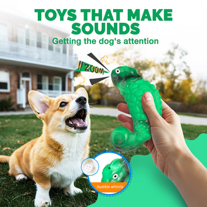 Nouveaux jouets pour chiens personnalisés, <span class=keywords><strong>jouet</strong></span> à mâcher durable pour chiens, forme de caméléon, jouets à mâcher qui couinent pour chiens - Product Image 5