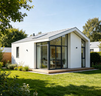 Nouvelle conception moderne de maison mobile préfabriquée de luxe, cabine Apple, capsule spatiale, mini-maison préfabriquée modulaire pour bureau de jardin