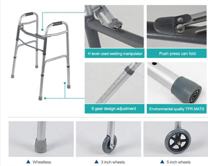 Best Selling Aluminum CE Certified Elderly and <strong>Disabled</strong> <strong>Walker</strong> with Hand and Body Application Features - Product Image 5