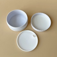 Pot cosmétique en ABS à paroi simple de 100g, forme cylindrique avec couvercle à vis, pour crème visage, impression sérigraphiée