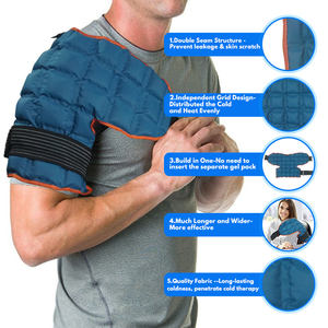 Terapia fría caliente Paquete de hielo reutilizable Envoltura de <span class=keywords><strong>gel</strong></span> Hombro Compresa fría Envoltura de paquete de hielo para hombro de cuello - Product Image 4