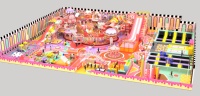 Parque Infantil Interior Ecológico y Suave con Muebles para Juegos de Rol, Piscina de Pelotas para Niños, Gimnasio, Centro de Juegos, Parque de Aventuras