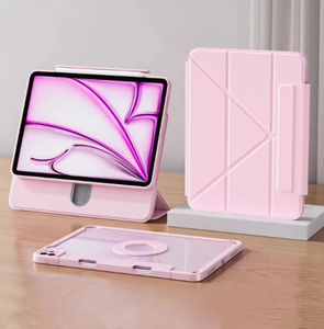 IFacemall custodia protettiva in pelle 360 rotabile per Tablet Business magnetico custodia con Slot per penna per <span class=keywords><strong>iPad</strong></span> <span class=keywords><strong>Pro</strong></span> <span class=keywords><strong>11</strong></span> M4 M5 2025 - Product Image 1