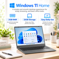 Laptop Komputer Rumahan 14 Inch FHD IPS RK3566 Quad Core 2GB RAM 32GB Penyimpanan WiFi AC BT 5.0 Notebook Murah Ready Stock Pabrik OEM