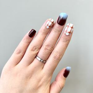 24 Uds ABS venta al por mayor hecho a máquina medio hecho a mano <span class=keywords><strong>Uñas</strong></span> acrílicas <span class=keywords><strong>de</strong></span> almendra <span class=keywords><strong>de</strong></span> lujo nuevo diseño cuadrado corto Simple <span class=keywords><strong>uñas</strong></span> a presión dedos - Product Image 3