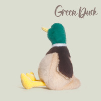 Nouveauté 2026 : Peluche Canard Colvert Brodé Super Doux de 20 cm, Style Champêtre, Jouet Mignon à Tête Verte, Accessoires