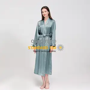 Женская пижама оптовая продажа с фабрики 100% шелковые пижамы женские шелковые пижамы