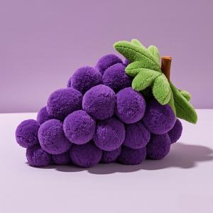 Фруктовые плюшевые игрушки на заказ, новый дизайн, мангустин, клубника, виноград, черника, бирка, оптовая продажа, новый дизайн, фруктовые плюшевые игрушки - Product Image 5