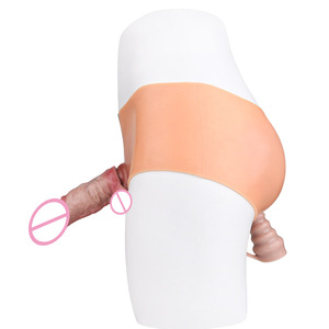 FAAK 2 en 1 : Perles anales en silicone et manchon pénien ouvert simulé, godemiché creux réaliste, plug anal S M, jouets sexuels pour hommes OEM ODM - Product Image 4