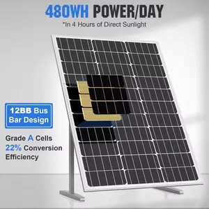 Painel solar personalizado de energia solar 50W 80W 100W 120W 150W 200W 220W Painel solar de silicone monocristalino Painel solar mono poli fotovoltaico