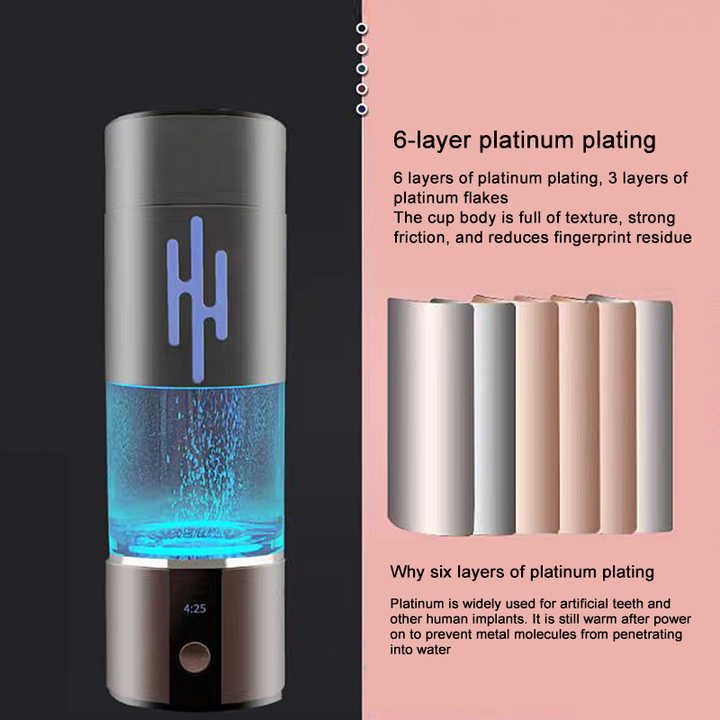 Bouteille d'eau hydrogène portable 6000-8000PPB générateur d'ions
