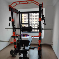 Máquina Smith de Gimnasio para Uso Comercial, Equipo de Gimnasio para Fisicoculturismo, Material de Acero, Enfoque en la Función de las Piernas