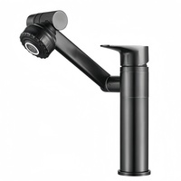 Robinet de chat Zhaocai en acier inoxydable chaud et froid Robinets de lavabo rotatifs universels pour armoires de salle de bain Lavabo