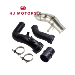 Tubo de bajada de acero inoxidable para BMW N55 M135i M235i M2 335i 435i F 3.0L, kit de tubo de carga de aluminio