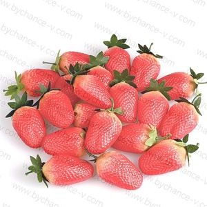 Livraison rapide fruits artificiels <span class=keywords><strong>faux</strong></span> fruits divers types en plastique fausse <span class=keywords><strong>fraise</strong></span> pour fête événement bouquet décoration - Product Image 6