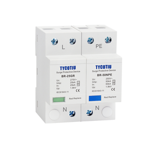 BR-25GR loại T1 1 + 1 & 1 + 2 AC 25kA tăng bảo vệ thiết bị tia lửa khoảng cách sấm sét bảo vệ tăng arresters T1 + 2 loại - Product Image 1