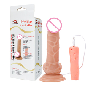 <span class=keywords><strong>Dildo</strong></span> Vibrante Telecomandato di Alta Qualità per Masturbazione Femminile, Realistico 8 Pollici con Funzione di Vibrazione e Oscillazione, Giocattolo Sessuale per Adulti - Product Image 6