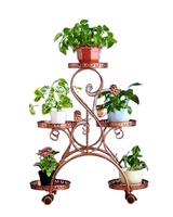 YQ JENMW Salon sol au plafond balcon étagère de rangement à plusieurs étages Placement de plantes d'intérieur support de fleurs