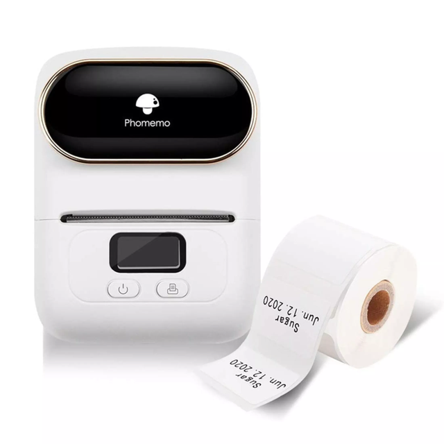 M110 2inch 203DPI Thermal Label Maker Portable Wireless Inkless BT Label Printer for Round Sticker Paper in Stock