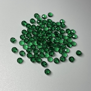 Guangxi Wuzhou ขายส่งกระดานหมากรุกแบบหลังเรียบ2มม. 3มม. CZ พลอยเซอร์โคเนียสีดำสีขาว - Product Image 6