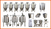 Mini brasserie en acier inoxydable, 100l, équipement de qualité, pour bière, fermeture avec réservoir