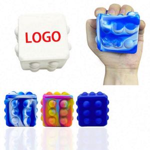 Cheap Mini Custom Logo Anti-Stress Pop Personalized Balls Silicone Stress Relief Ball - Product Image 1