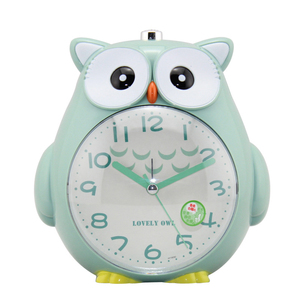Reloj Despertador con Diseño de Búho para Niños, Reloj Analógico Silencioso sin Tictac para Mesa de Noche con Luz Nocturna y Función de Repetición, Alarma con Melodía # 19090 - Product Image 4