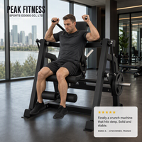 Máquina de Entrenamiento Abdominal Profesional de Grado Comercial, Equipo de Ejercicio Abdominal para Gimnasio