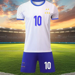 Equipación de fútbol de la selección nacional francesa, fábrica de equipaciones de fútbol, personalización disponible.f10 - Product Image 1