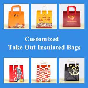 Sac isotherme non tissé pour la restauration à emporter, portable, multi-spécifications, épaissi, laminé, imperméable, adhésif - Product Image 5