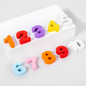 Jeu éducatif de pêche pour enfants, planche logarithmique multifonctionnelle en bois, lettres anglaises, orthographe, nombres, cognition - Product Image 3