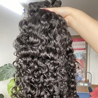 Bon prix, 100% cheveux humains de haute qualité, boucles indiennes, mèches de cheveux bruts, extensions de cheveux bouclés profonds