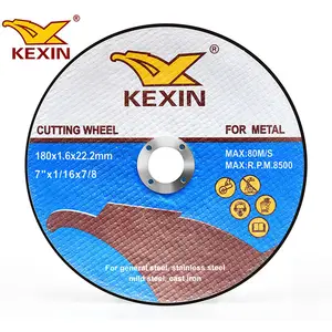 Kexin टाइल धातु 7 इंच प्रीमियम डिस्क काटने किट के लिए स्टेनलेस काट पहिया काटने पहिया