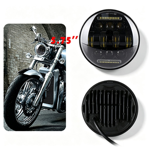 Faro LED de 5.75 pulgadas para motocicleta Harley, con ojo de ángel, DRL, luz alta y baja, redondo, delantero, para circulación diurna. - Product Image 4