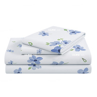 Ensemble de draps-housses confortables 4 pièces 100 % polyester certifié OEKO-TEX, sans plis, entretien facile, pour la maison et l'hôtellerie, vente en gros