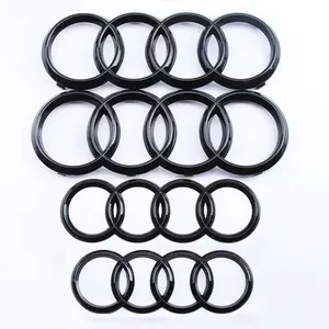 4 Anelli ABS per Emblema Cofano Anteriore e <span class=keywords><strong>Logo</strong></span> Posteriore per <span class=keywords><strong>Audi</strong></span> <span class=keywords><strong>A3</strong></span> A6L A7 A1 A2 A8 A4 A5 Q3 Q5 Q7 Q8 Q2L TT Q6 RS3 RS4 RS5 RS6 - Product Image 4