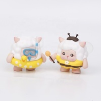 Nouveau design 6 styles dessin animé mignon petit mouton Tuobao figure poupée boîte aveugle