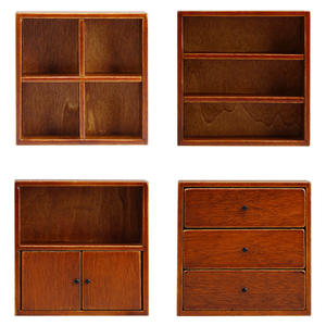 Doll House Miniature Furniture Wooden <strong>Drawer</strong> Wardrobe Display Cabinet - Product Image 1