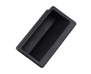 LS537 Square Recessed Invisible <strong>Handles</strong> <strong>Flush</strong> Pull Cabinet and Closet <strong>Door</strong> <strong>Handle</strong> for Furniture Lock Cylinders - Product Image 3