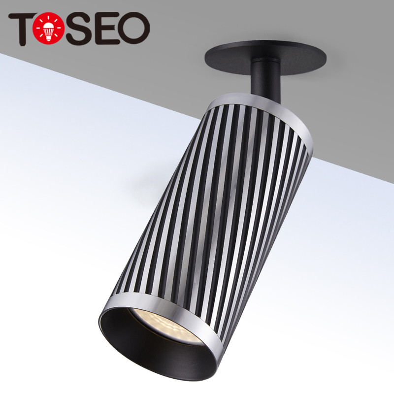 Golden Pure Aluminium Ceiling Lights , Surface Mounted LED Gu10 Downlight