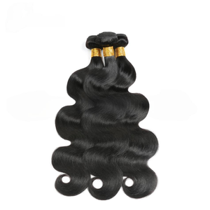 Extensiones de cabello humano real Remy Natural Virgen Negro Cuerpo Paquete Trama Cabello virgen - Product Image 1