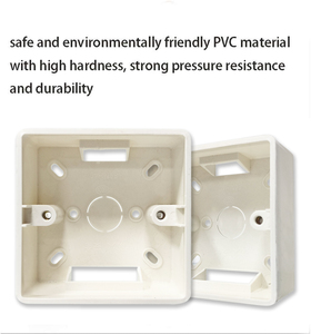 Standard Switch <b>Socket</b> Box Durable Heat Resistant PVC Surface Mount Switch <b>Socket</b> Box for Faceplate - Product Image 4