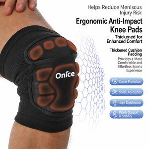 Ginocchiera Sportiva Elastica Unisex, Supporto Protettivo per <span class=keywords><strong>Rotula</strong></span>, Antiscivolo, Traspirante, con Cuscinetto a Nido d'Ape - Product Image 5