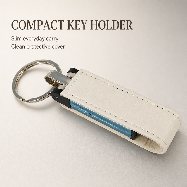 In Stock New Cheap Cost Customized USB 2.0 Memory Stick 4GB 8GB 16GB 32GB Leather Keychain USB Drive