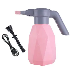 USB recargable 0,5 galones 2 litros botella de spray eléctrico automático planta Mister exterior plástico jardín rociador